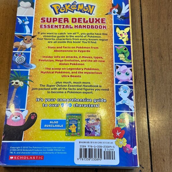Pokemon Super Deluxe Essential Handbook Need To Know Stats Facts On Characters - Picture 4 of 10